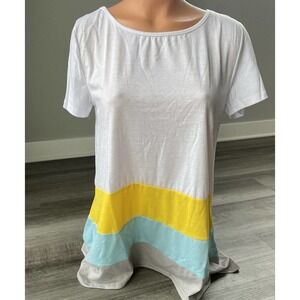 Easther Womens Colorblock Tunic Top Size M NWT Summer F8